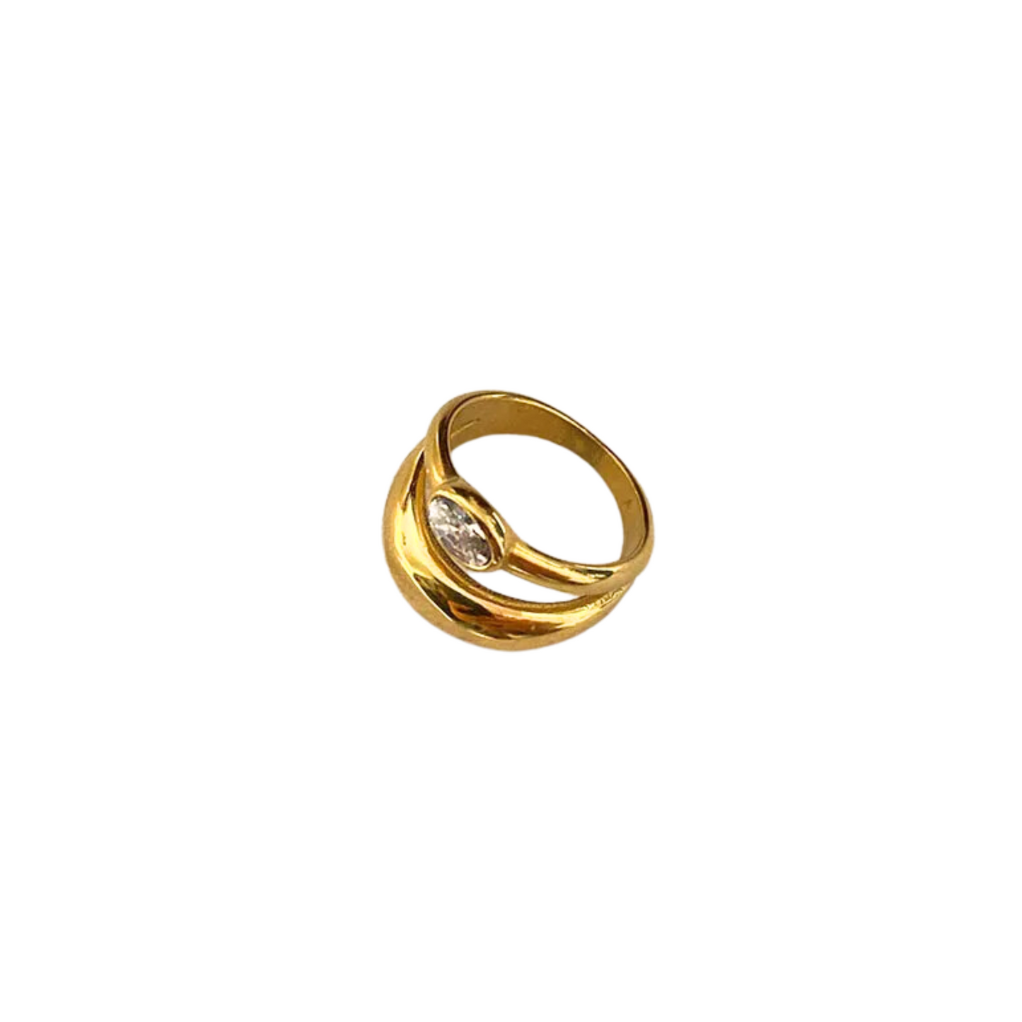 Anillo Doble Zirconia
