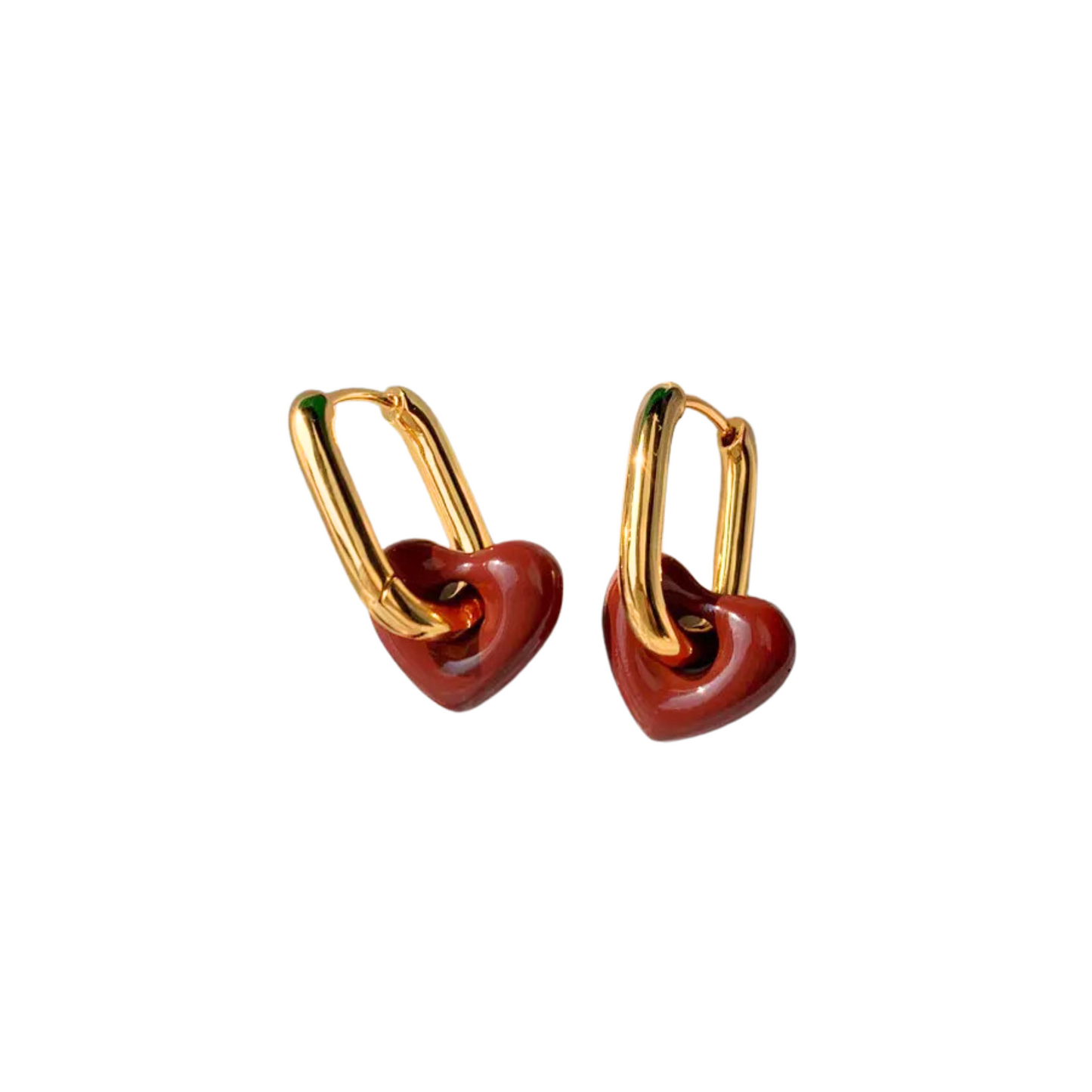 Arracadas Red Hearts