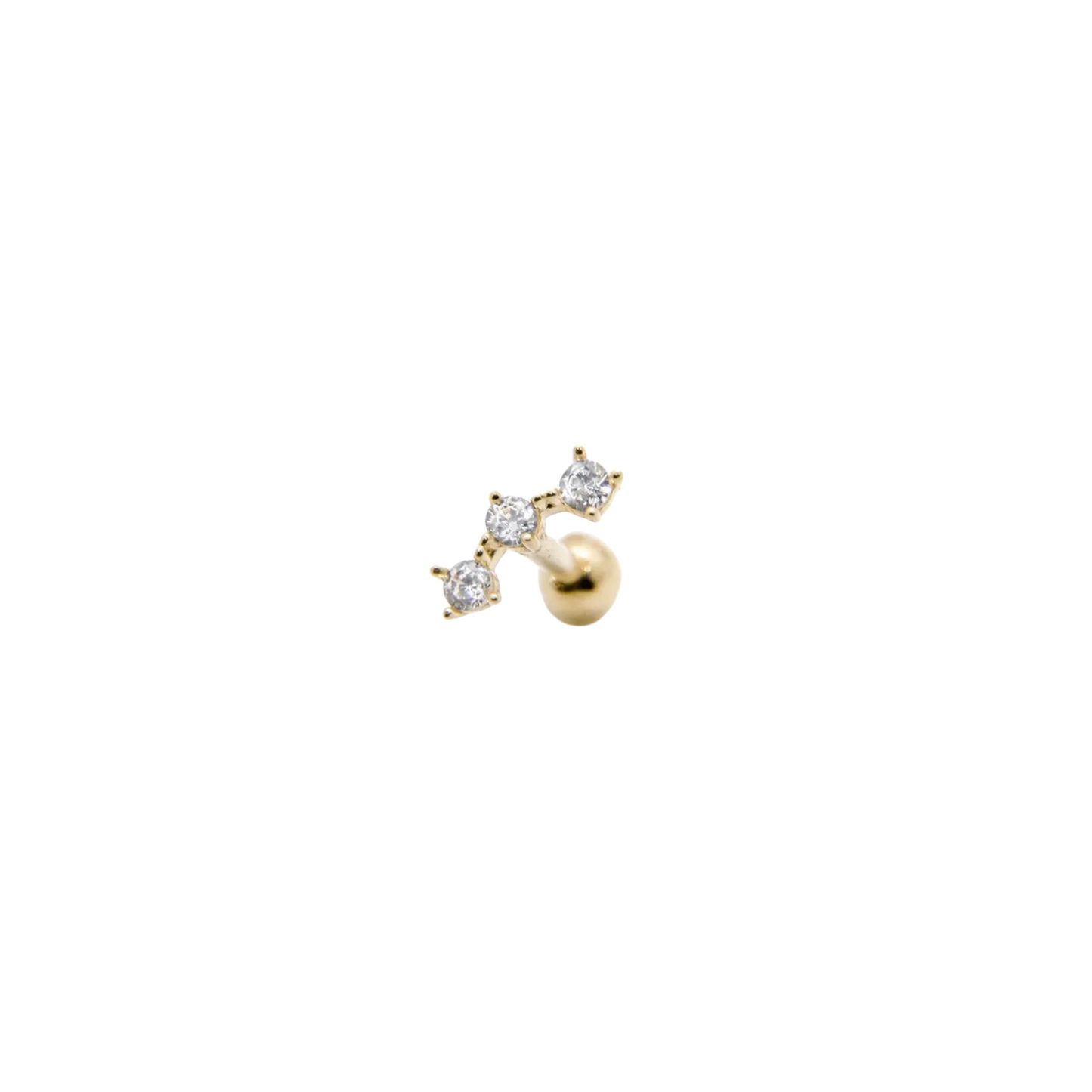Piercing 3 zirconias