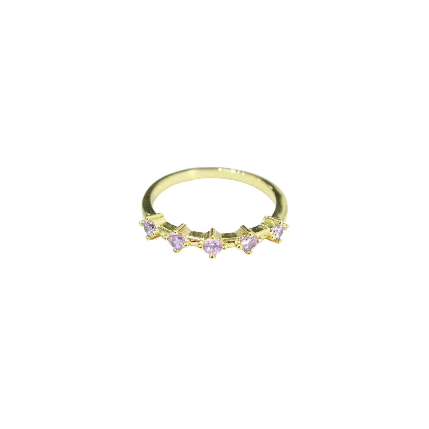 Anillo Cristales Lila