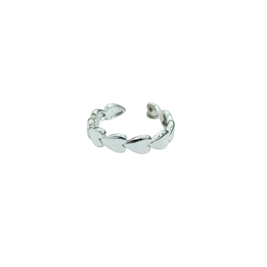 Anillo Silver Hearts