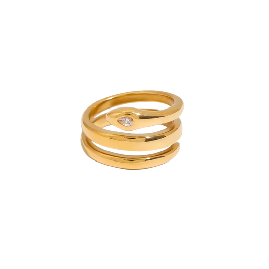 Anillo Serpiente Espiral