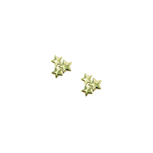 Aretes triple estrella