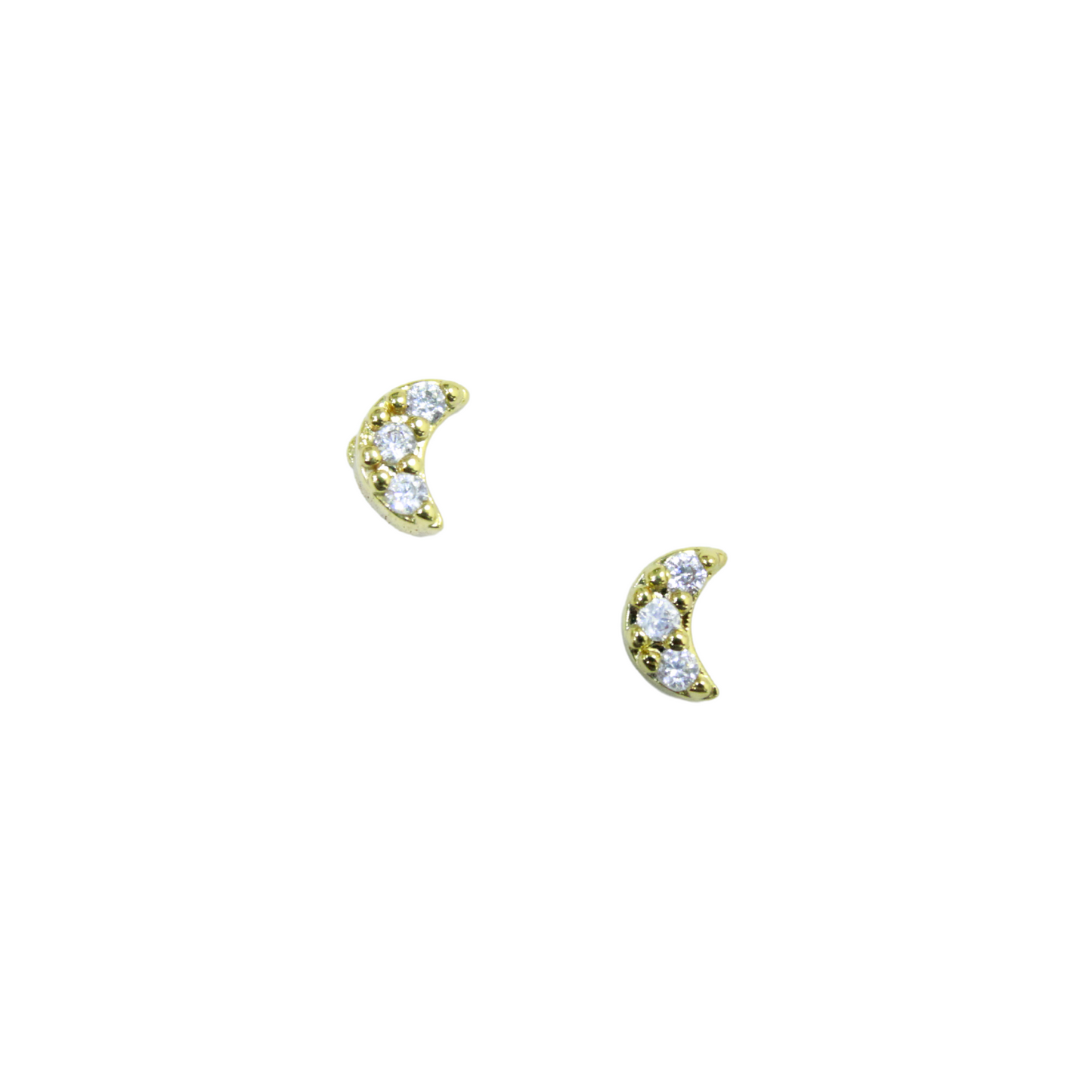 Aretes Luna Zirconias