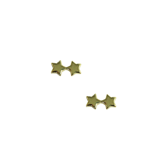 Aretes doble estrella