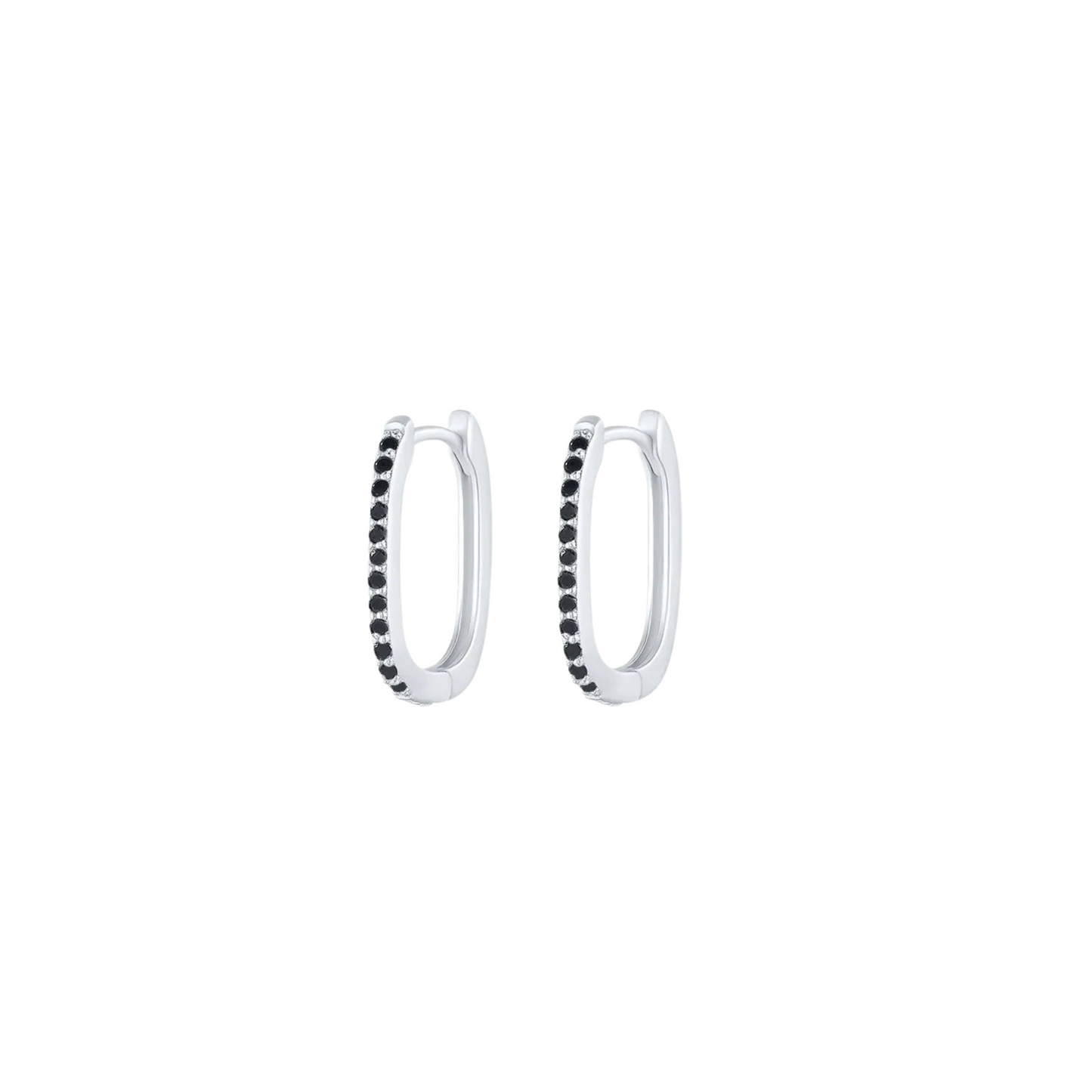 Hoops Plata Zirconias