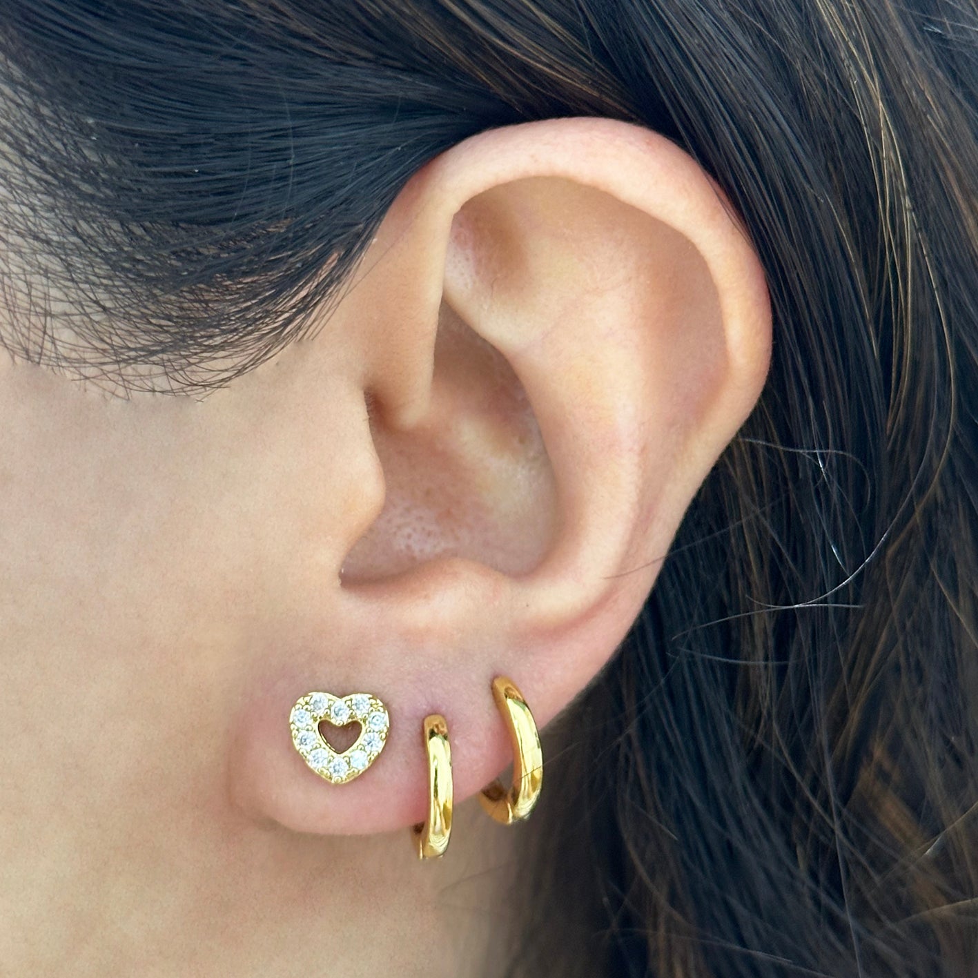 Aretes corazón